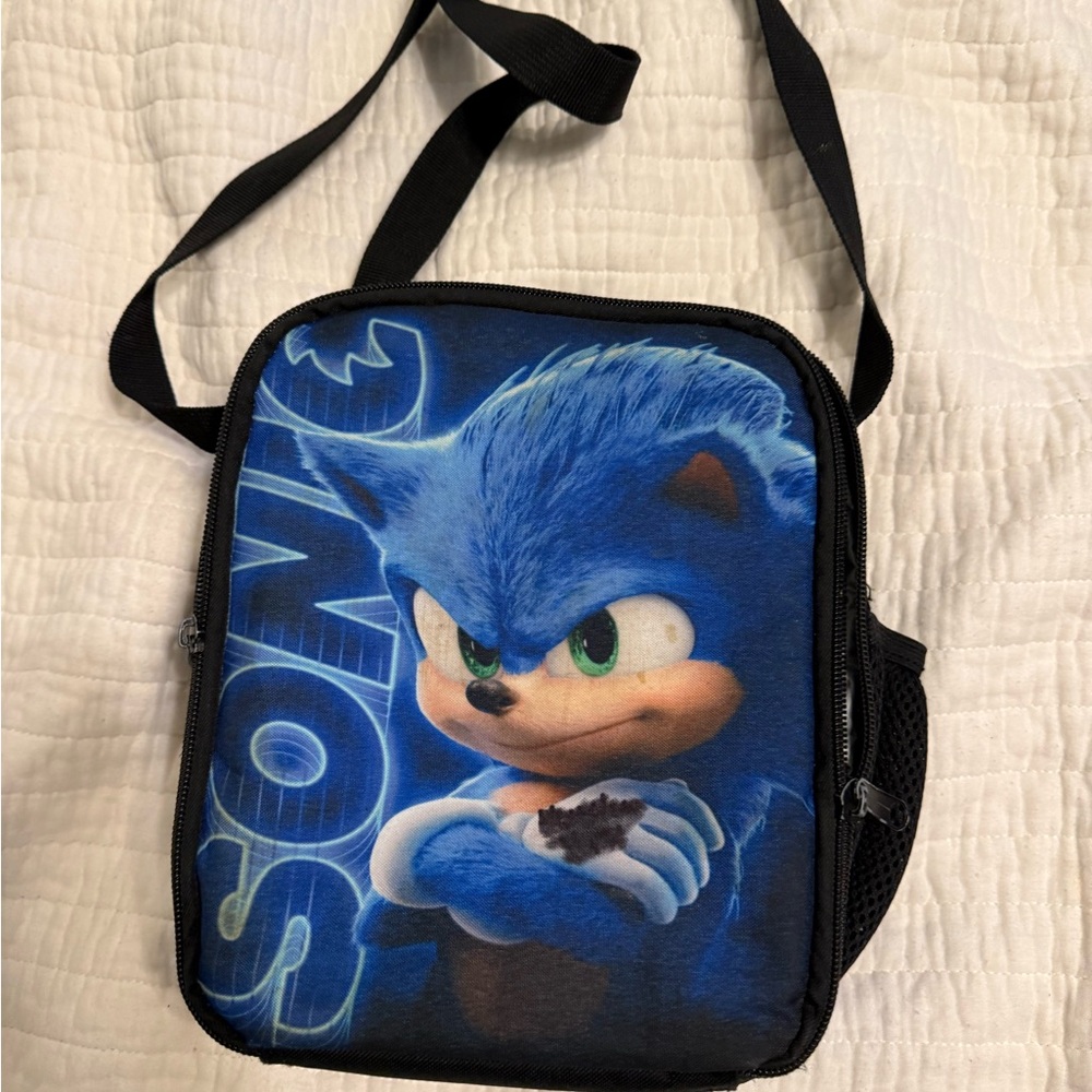 Sonic the Hedgehog Black Lunch  Bag